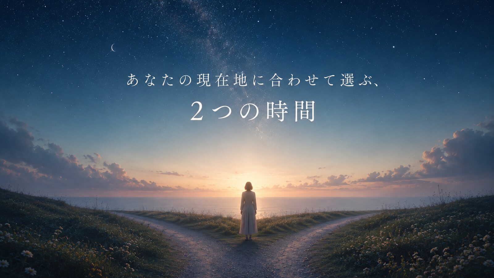 人生の分かれ道で、自分に合ったセッションを選ぶイメージ